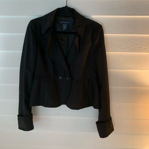 Black Shimmer Dress Coat